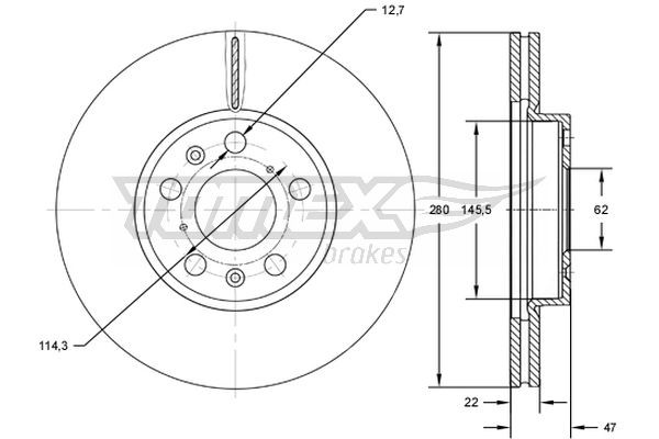TOMEX Brakes Bremsscheibe